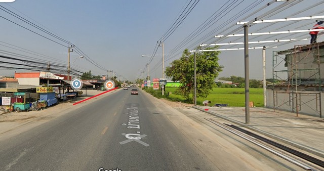 ขายที่ดิน 12 ไร่ 3 งานกว่า ติดถนนบ้านกล้วย-ไทรน้อย บางบัวทอง.