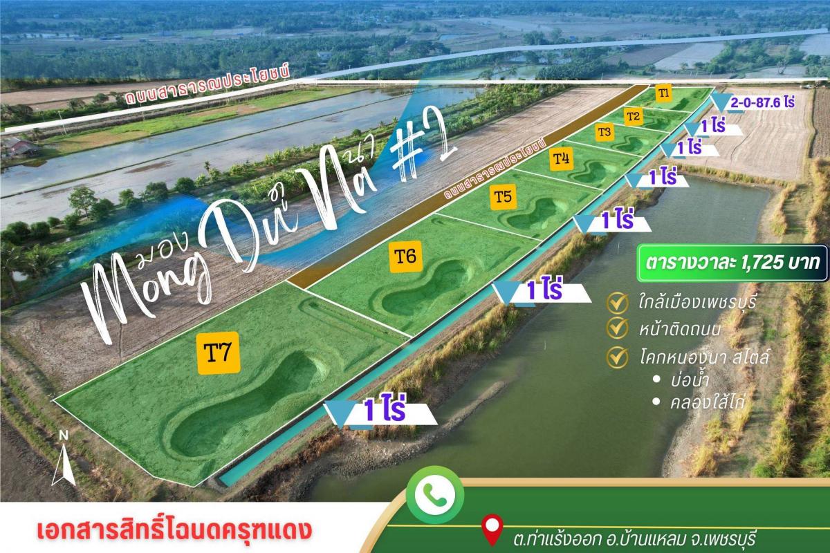 ที่ดินวัยเกษียณ จ.เพชรบุรี ไร่ละ 690,000.