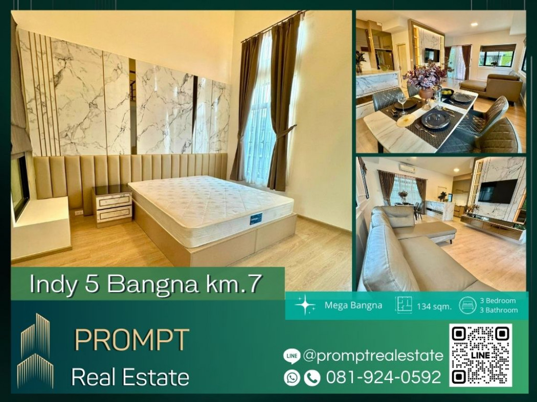 IJ03819 - Indy 5 Bangna km.7 - 134 sqm - Mega Bangna - Central Bangna - Princ Hospital Suvarnabhumi