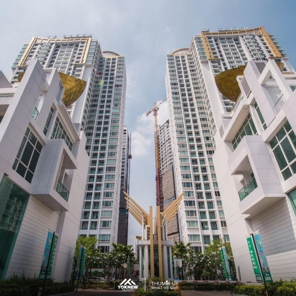 ว่างเช่าแล้วนะห้อง 1 นอนอยู่ชั้นสูง วิวสวยไม่บล็อก พร้อมเข้าอยู่ Condo TC Green Rama 9