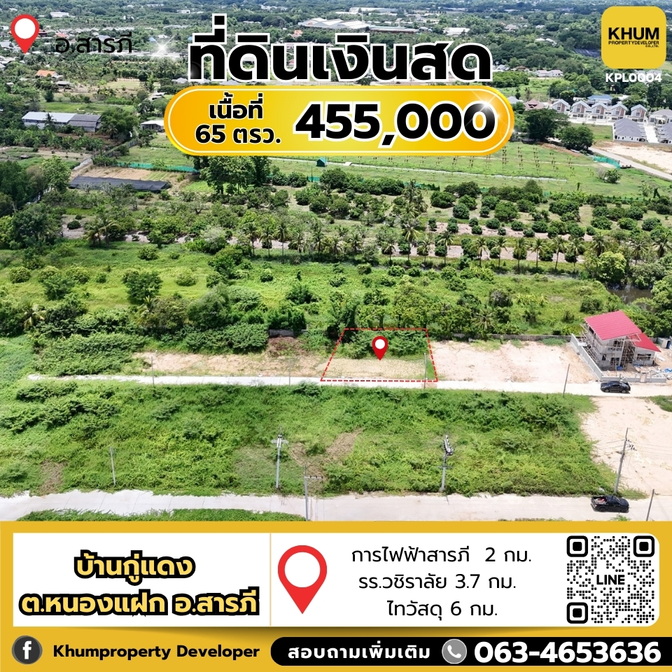 ที่ดินทำเลดี ใกล้เมืองเชียงใหม่ ราคาไม่ถึงล้าน อ.สารภี  .