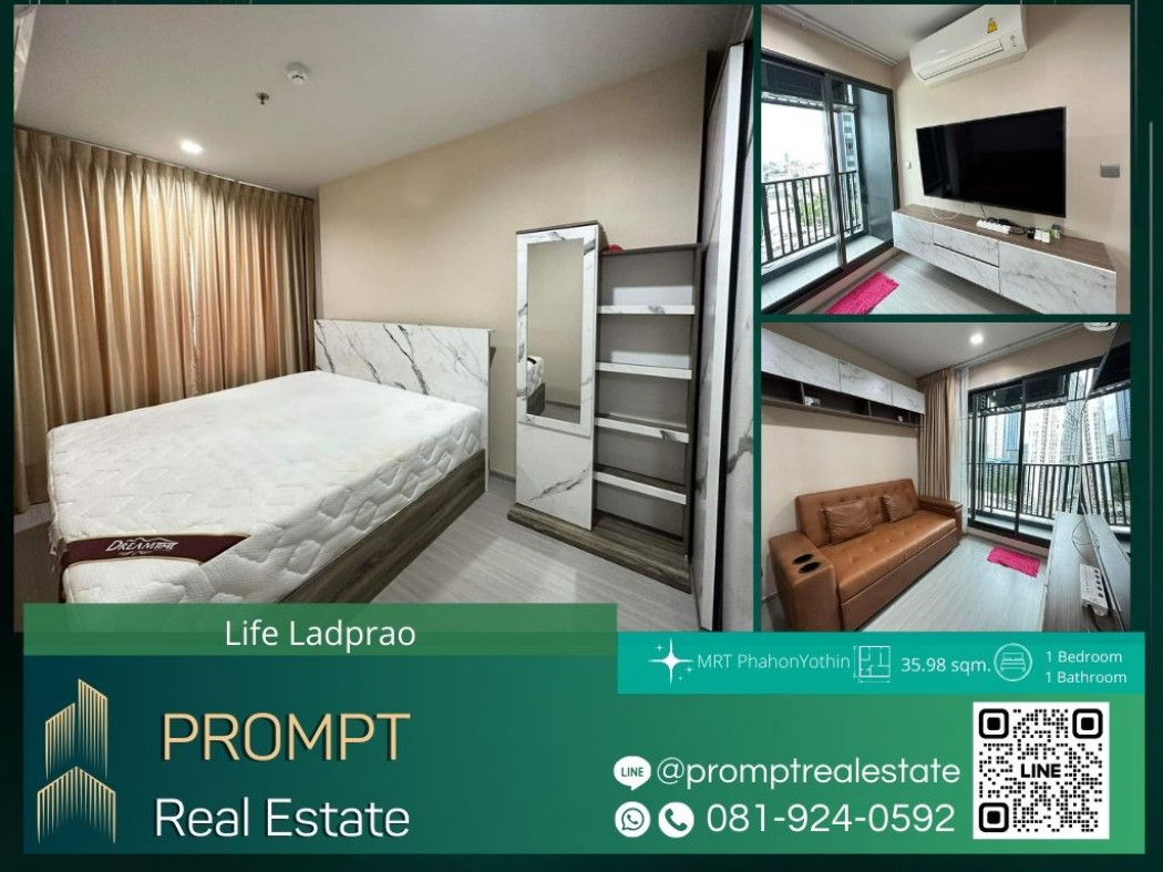 KL04340 - Life Ladprao - 35.98 sqm  - MRT PhahonYothin - BTS HaYekLadPrao - CentralLadprao