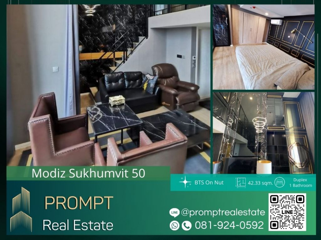 MN04392 - Modiz Sukhumvit 50 - 42.33 sqm - BTS ON NUT