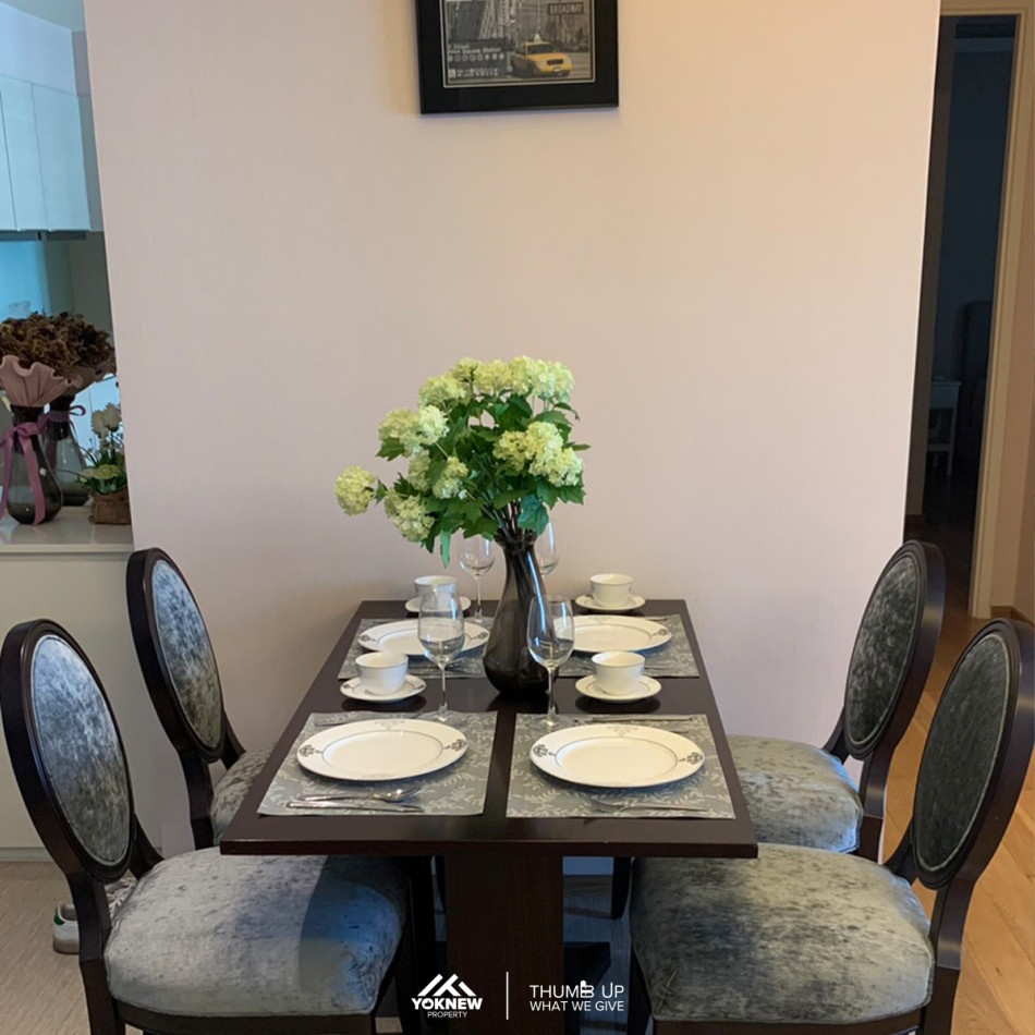 ห้องตกแต่งสวยสมัยใหม่สไตล์ญี่ปุ่น  2 ห้องนอน 2 ห้องน้ำ 72.25 ตร.ม.  Condo H Sukhumvit 43 สิ่งอำนวยความสะดวกครบ