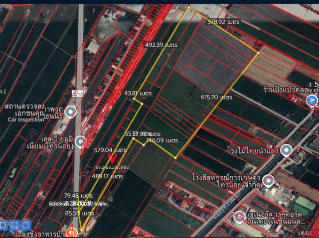 ขายที่ดินถนนบางกรวย-ไทรน้อย เนื้อที่ 85 ไร่ คลองขวาง ไทรน้อย นนทบ  .