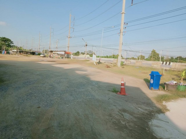 ขายที่ดินถมแล้ว ติดถนนกาญจนาภิเษกขาออก สามโคก ปทุมธานี  .