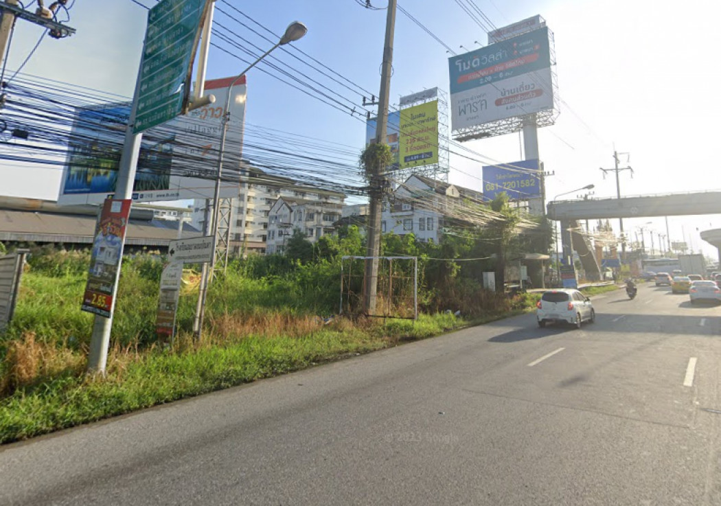 ขายที่ดิน แปลงสี่เหลี่ยมสวย ติดถนนใหญ่คู่ขนาน ถนนบางนา-ตราด 815 ตรว เหมาะทำการค้า ธุรกิจ