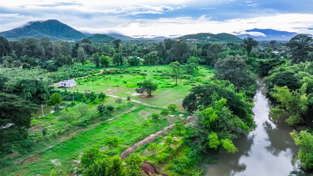 ขายที่ดินติดแม่น้ำเพชรบุรี โฉนดครุฑแดง เขตเทศบาลท่ายาง จังหวัดเพช  .