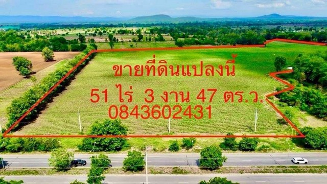 ขายที่ดินติดถนนหลัก บึงสามพัน เพชรบูรณ์ ท่าข้าว ต.พืชผล  .