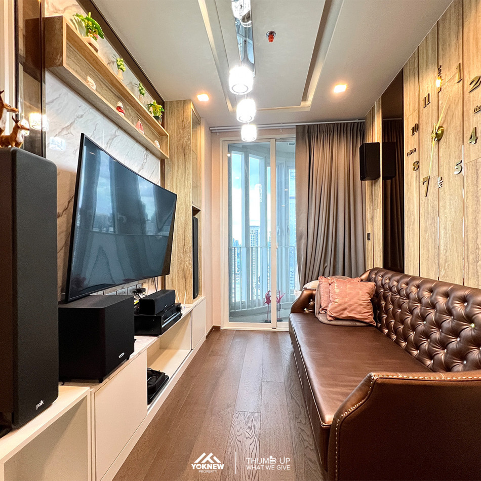 ขายIdeo Q Victory ห้อง Type 1 Bedroom Plus ตกแต่ง Built in ทั้งห้อง สวยหรูหรา