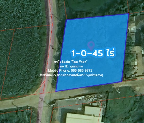 ขายที่ดินเปล่า (แปลงหัวมุม) แถวพุทธมณฑลสาย 4 จ.นครปฐม 1-0-45 ไร่  .