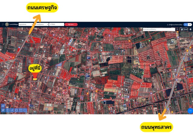 ขายที่ดินกระทุ่มแบน ต.ท่าไม้ อ.กระทุ่มแบน จ.สมุทรสาคร  .