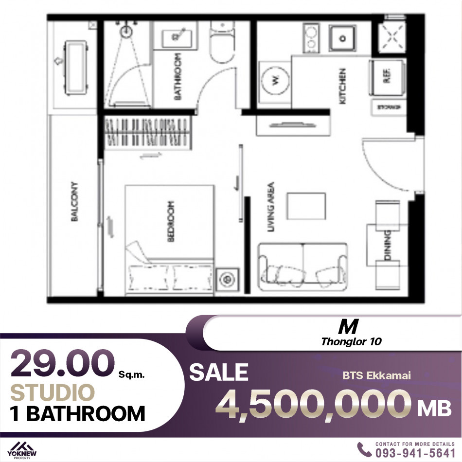 ขายคอนโดเลี้ยงสัตว์ได้ M Thonglor 10 ตกแต่งจัดเต็ม เฟอร์นิเจอร์ครบ พร้อมเข้าอยู่: aa00000594727