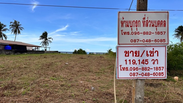 เริ่มศักราชใหม่2025 ขายที่สวยมากติดทะเล ที่ติดชายหาดสะพลี ชุมพร 5  .