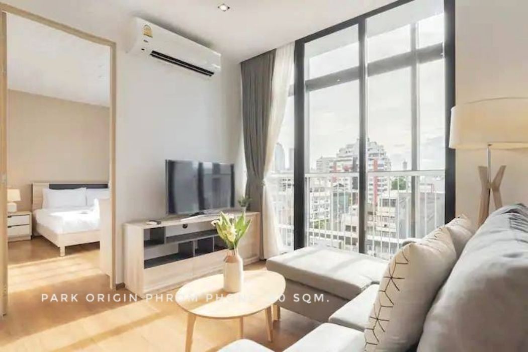 ให้เช่า คอนโด 2 bedrooms nice decoration garden view Park Origin Phrom Phong 60 ตรม. near EmQuartier Phromphong: aa00000595644