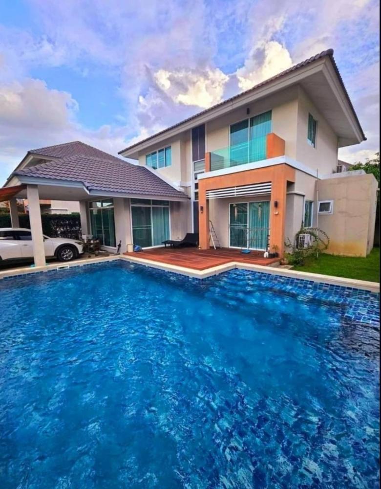 Pool villa ให้เช่า/ขาย 7.9 ล้าน 80 ตรว. กาญจน์กนก พร้อมเฟอร์นิเจอ  .