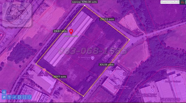 ขายโรงงานผังสีม่วงเข้ม นิคมWHA 1 บ่อวิน ถนน331 เนื้อที่ 44-0-65 ไ  .