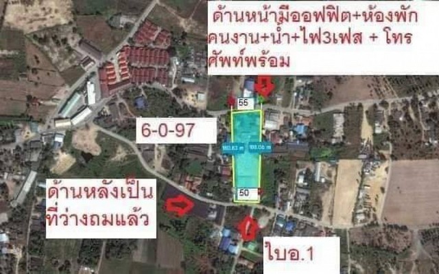 ขาย โกดัง พร้อมห้องพัก ทุ่งกราดบางละมุง   .