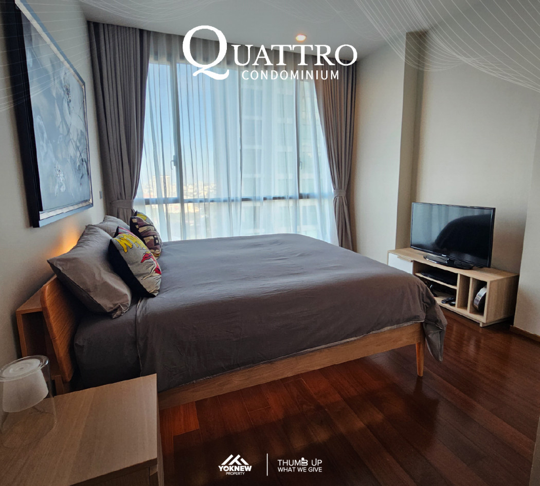 ว่างให้เช่า Quattro by Sansiri ห้อง 2 นอนใหญ่ วิวสวยวิวโล่ง