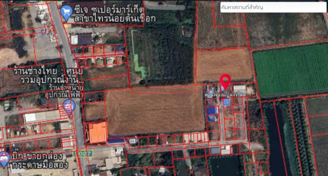 ขายที่ดินพร้อมสิ่งปลูกสร้าง ตรงข้ามหมู่บ้านกมลลักษณ์ ไทรน้อยนนทบุ.