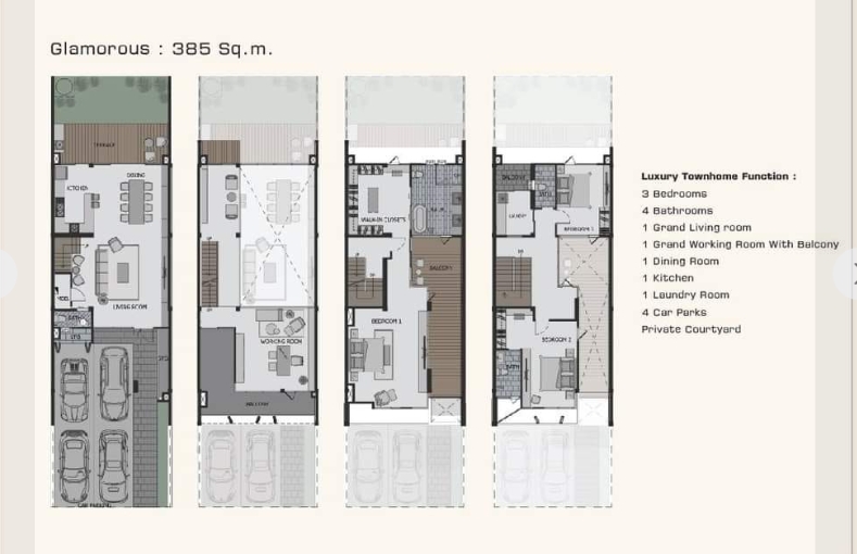  ขายบ้านทาวน์โฮมหรู 3.5 ชั้น  ใจกลางลาดพร้าว-โชคชัย4 .