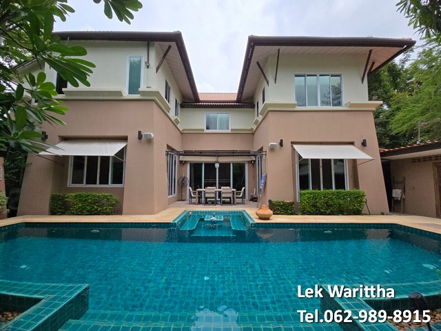 ขายบ้านเดี่ยวpool villa 2ชั้น มบ.กฤษณา สไตล์บาหลี ใกล้ BTS วัชรพล.