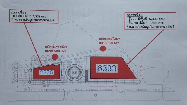 ขายที่ดินพร้อมอาคาร 19 ไร่ มีโชว์รูมเลียบมอเตอร์เวย์ใกล้บางแสน พั.