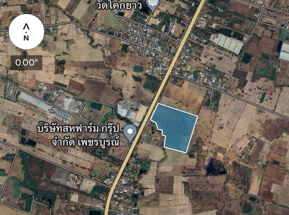 ขายที่ดินติดถนน บึงสามพัน เพชรบูรณ์ 