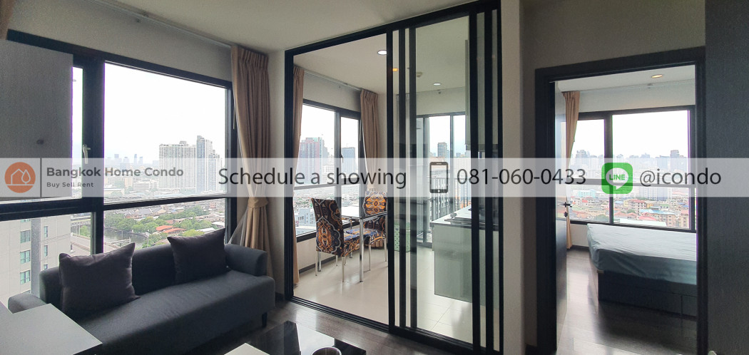 ID 15899  The Base Park East For Rent 1B1B 33Sqm. Corner Fully Furniture