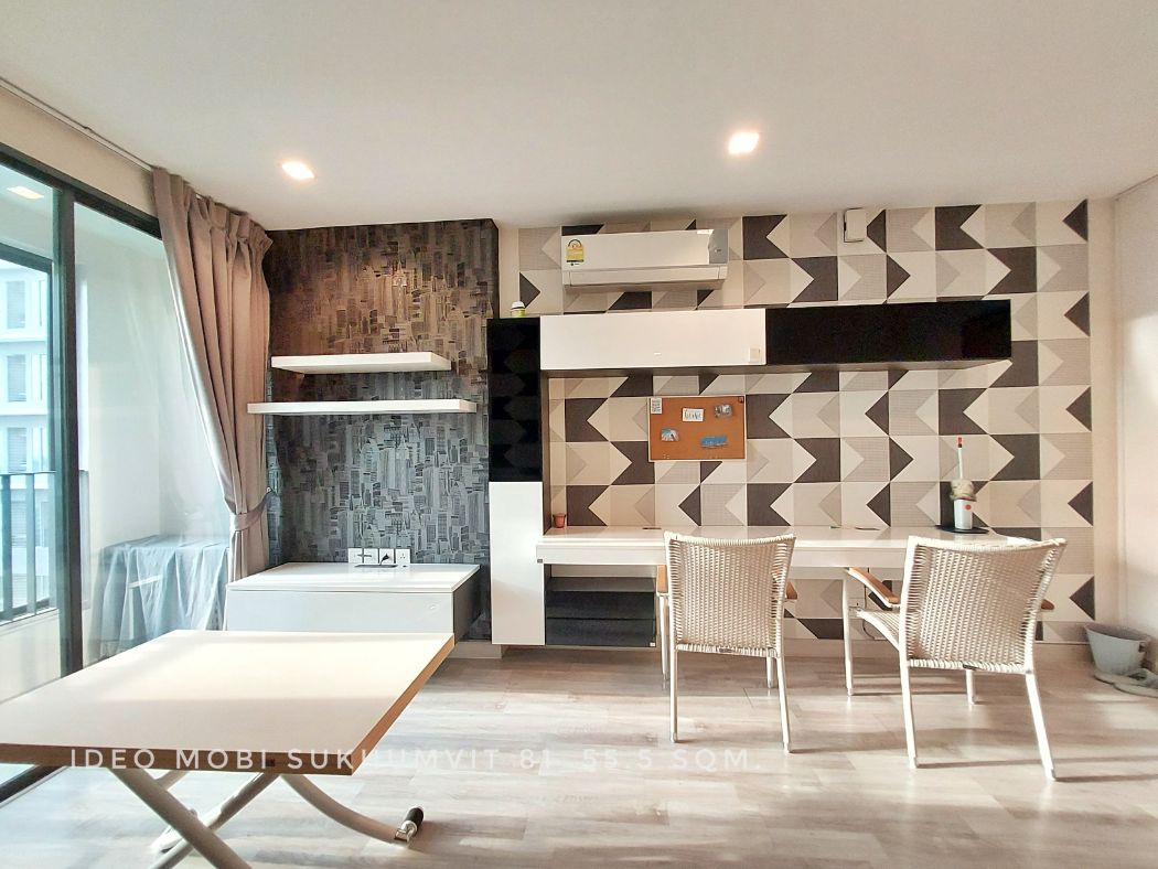 ขาย คอนโด 2 bedrooms with nice build-in IDEO MOBI Sukhumvit 55.5 ตรม. city view close to BTS Onnut