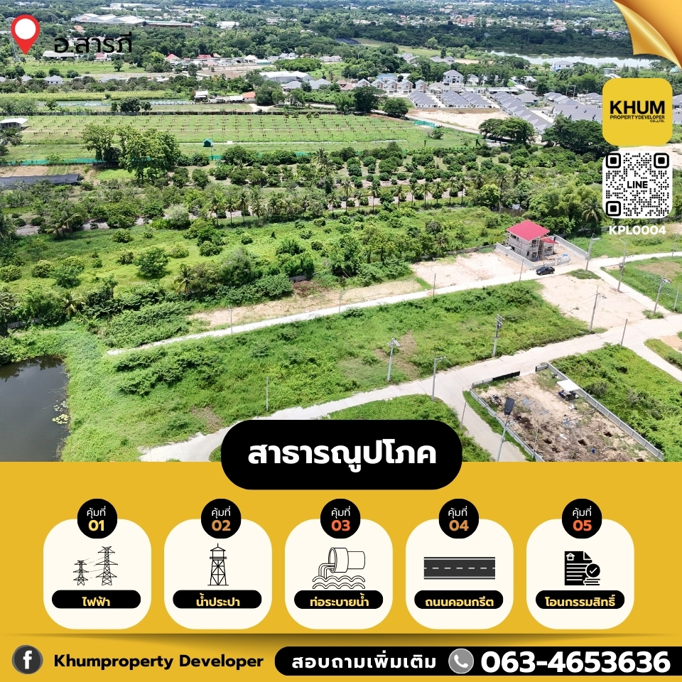 ที่ดินทำเลดี ใกล้เมืองเชียงใหม่ ราคาไม่ถึงล้าน อ.สารภี  .