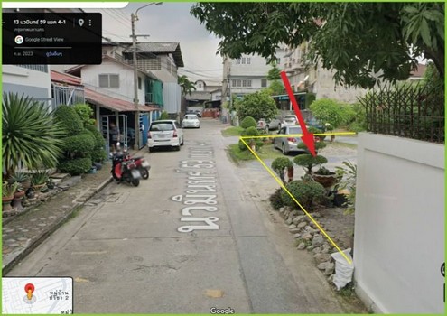 Land for sale on Nawamin Road, Soi 59, area 100 square wah, Nawam  .