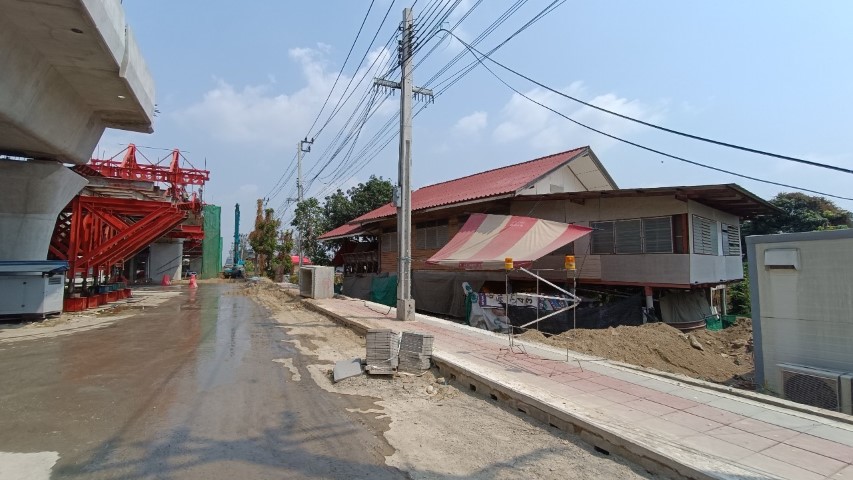 ขายที่ดินเปล่า 113ตรว. ติดถนนชัยพฤกษ์ ต.คลองพระอุดม อ.ปากเกร็ด นน  .