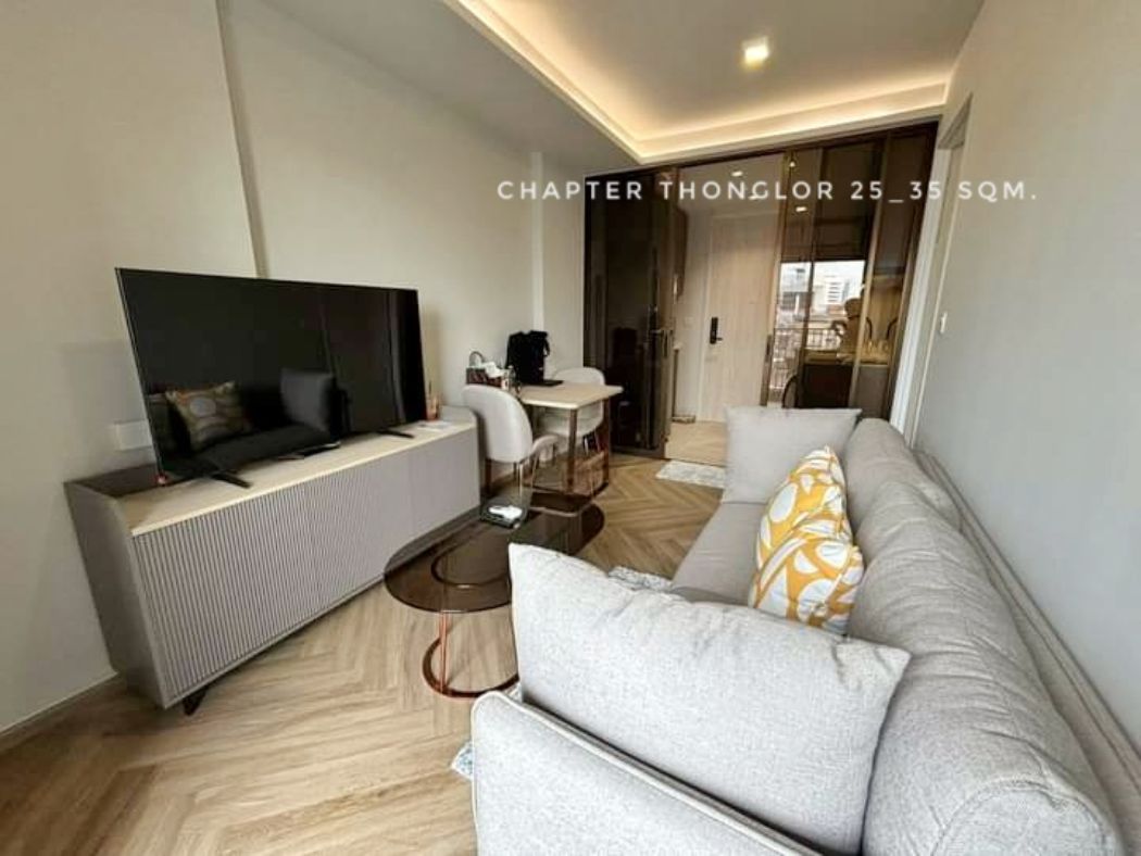 ให้เช่า คอนโด Ready to move 1 bedroom river view Chapter Thonglor 25 : แชปเตอร์ ทองหล่อ 25 35 ตรม. easy to travel by BTS and car