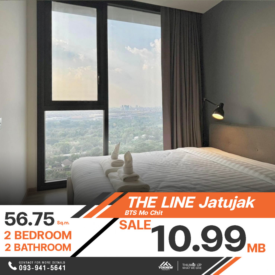 ขาย คอนโด The Line Jatujak ห้องตำแหน่งพิเศษ มาพร้อมเครื่องใช้ไฟฟ้าและเฟอร์นิเจอร์ครบครัน