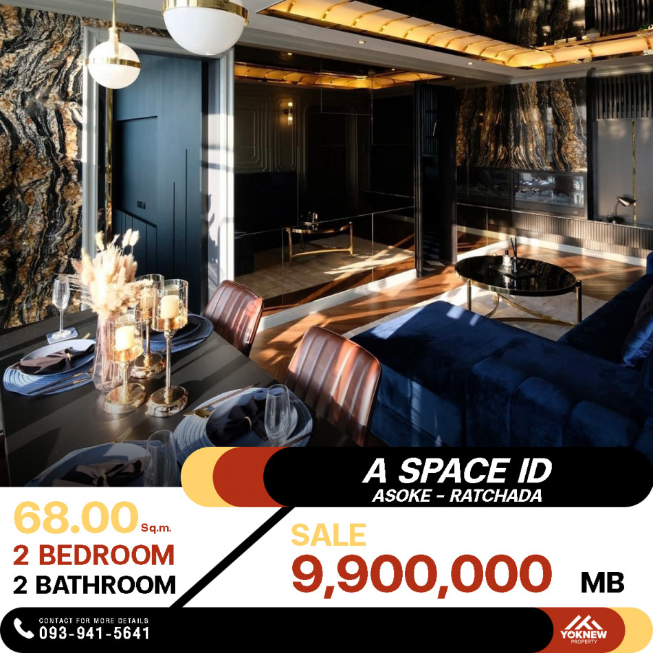 ขายราคาพิเศษคอนโด A Space ID Asoke - Ratchada ห้องรีโนเวทใหม่ทั้งห้อง