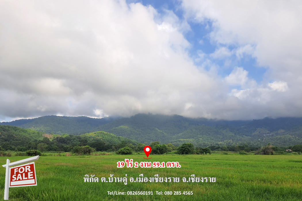 ขาย ที่ดิน เชียงราย วิวภูเขา อากาศบริสุทธิ์ 19 ไร่ 2 งาน 59.1 ตรว ลดราคาพิเศษ ถูกสุดสุด