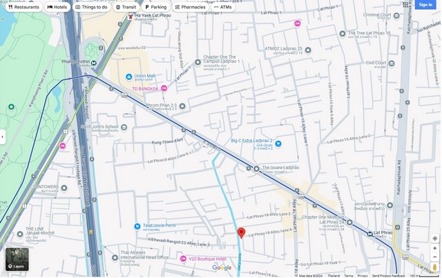 ขายที่ดิน ที่ดินเปล่า ซอยลาดพร้าว 18  .