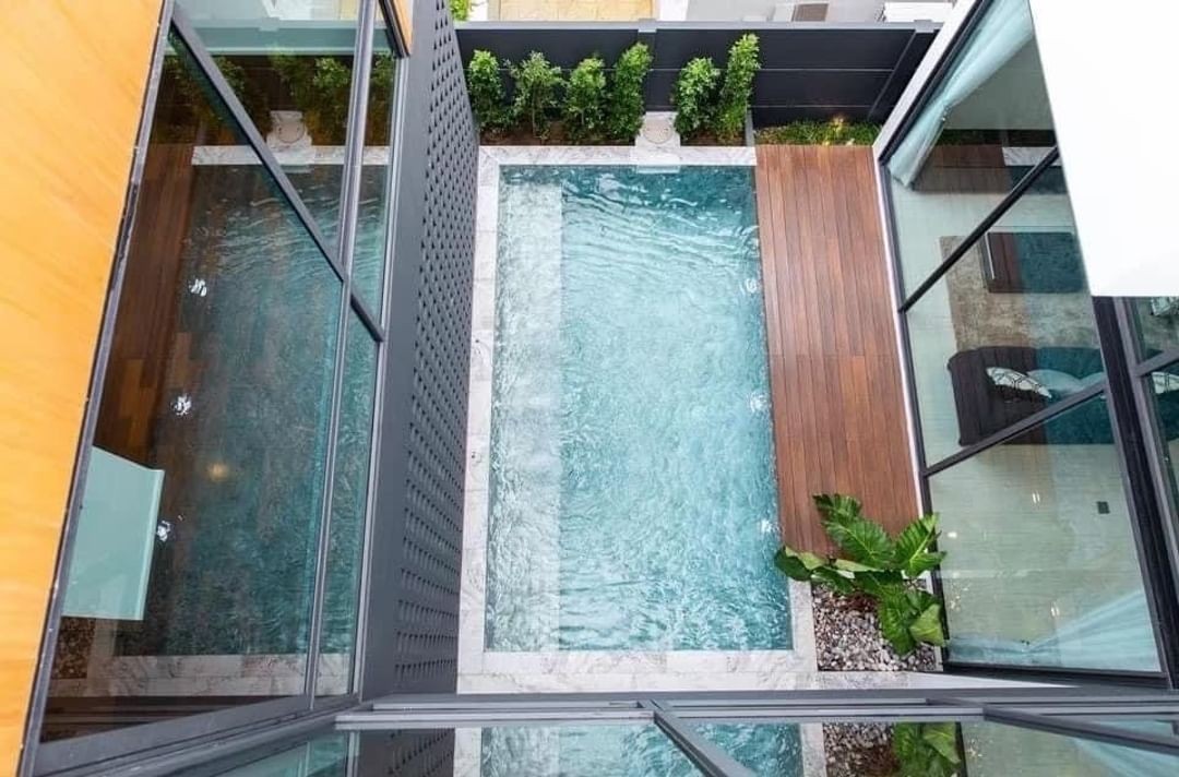 โซนเจ็ดยอด 15.9 ล. Pool villa 3 ชั้น หลังใหญ่ ตกแต่งสุดหรู  .