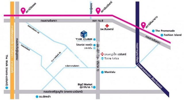 ให้เช่าคอนโด เดอะ คิวบ์ นวมินทร์-รามอินทรา (The Cube Nawamin-Rami  .