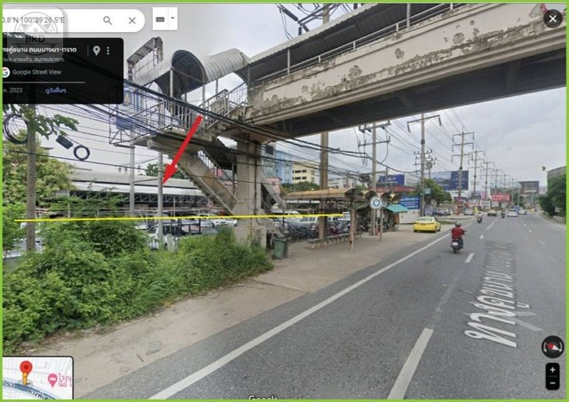 ขายถูกที่ดิน ถ.บางนา-ตราด กม.6 เนื้อที่ 2-2-6.8 ไร่  ต.บางแก้ว  .