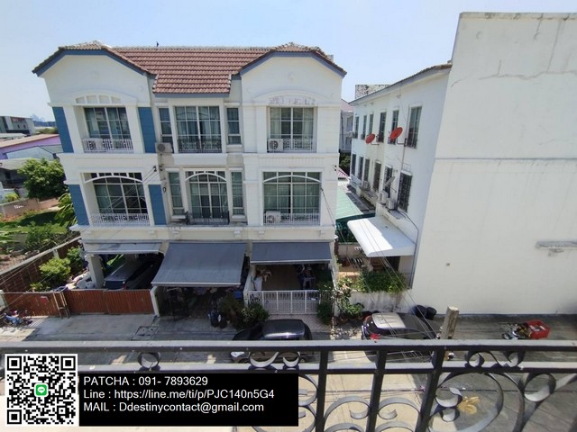 ขายบ้าน Townhome ตกแต่ง พร้อมอยู่ 3ชั้น กลางเมืองลาดพร้าว  .