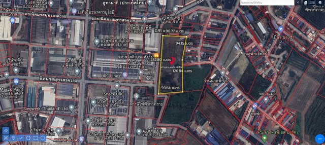 ขายที่ดินเปล่าพร้อมถม...ติดนิคมอุตสาหกรรมสมุทรสาคร ผังเมืองสีชมพู  .