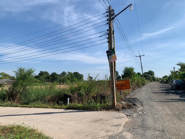 ขายที่ดินแปลงมุมสี่แยก 300 ตรว. ติดถนน 2 ด้าน  ท่าข้าม พนัสนิคม   .