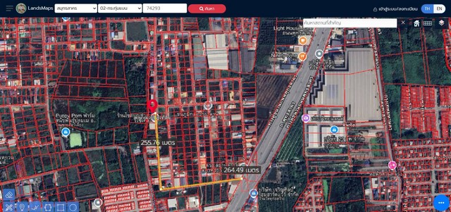 ขายที่ดินเปล่าอ้อมน้อย ผังเมืองสีเหลือง ใกล้แหล่งชุมชน  .