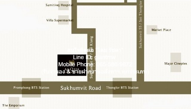 ให้เช่าคอนโด “อควา สุขุมวิท 49 (AEQUA Sukhumvit 49)” BTS ทองหล่อ  .