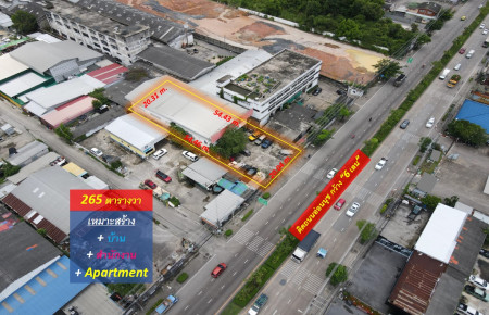 ขายที่ดินอ่อนนุช—ติดถนนอ่อนนุช กว้าง 6 เลน (เหมาะสร้าง บ้าน + สำนักงาน + Apartment) 265 ตร.ว. หน้ากว้างติดถนน 20 m. แหล่งคนทำงานใกล้ Lotus: aa00000462358