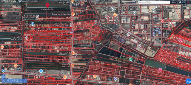 ขายที่ดินสีเขียว ถนนเจ้าคุณทหารคุ้มเกล้า เนื้อที่ 47 -3 -81 ไร่   .