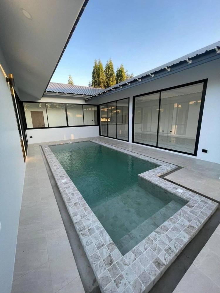 POOL VILLA 6.29 ล้าน 100 ตรว. หางดง วิวภูเขา ใกล้พืชสวนโลก บรรยาก  .