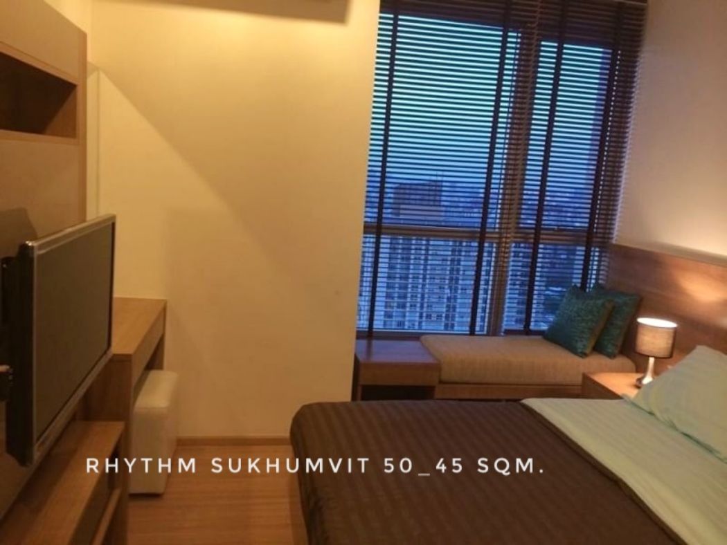 ให้เช่า คอนโด river view 1 nice bedroom Rhythm สุขุมวิท 50 (ริธึ่ม สุขุมวิท 50) 45 ตรม. near BTS Onnut Lotus Century Mall: aa00000599840